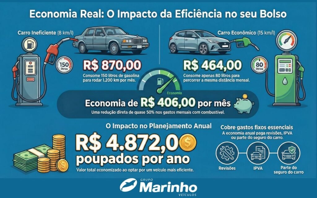 Carros seminovos econômicos para o dia a dia em Sorocaba